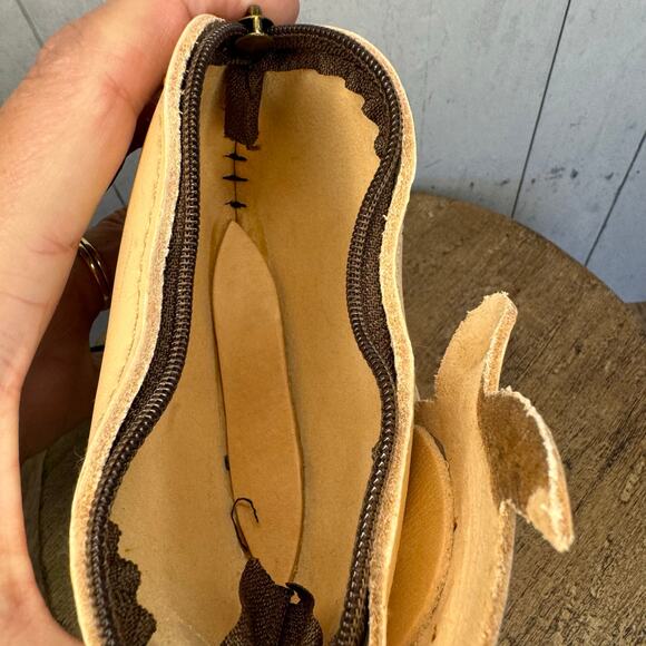 Genuine Leather Cow Wristlet Wallet Leather Coin Purse NEW FAST SHIP - Picture 6 of 9